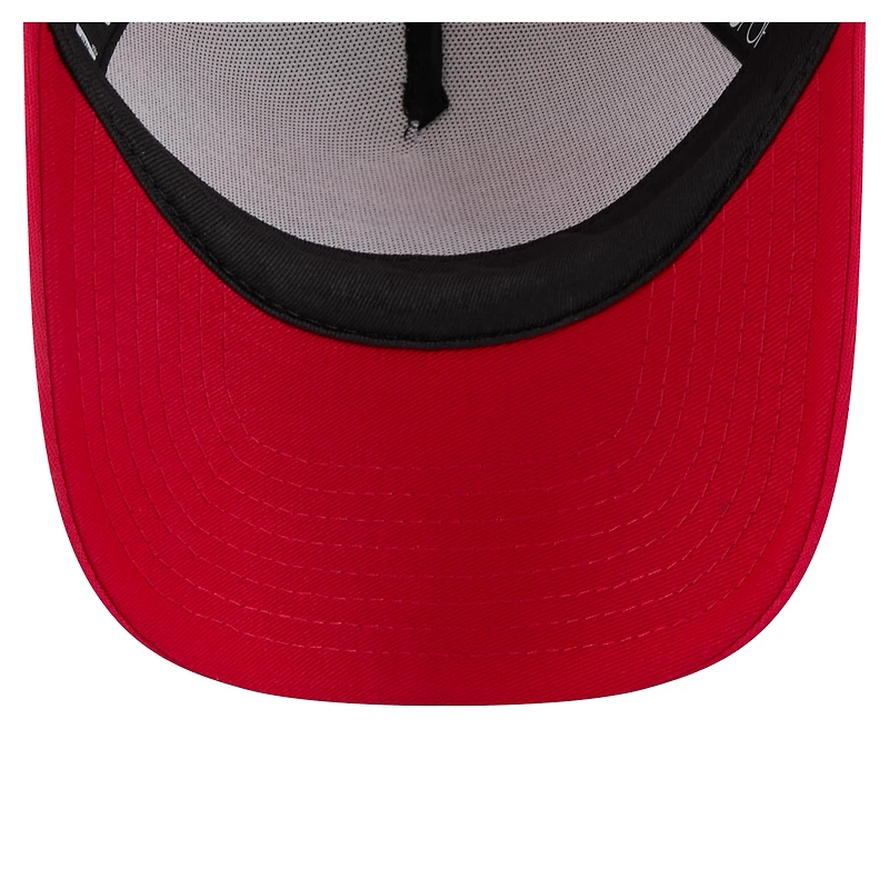 Casquette ajustable New Era blanche/rouge pour tout-petits, modèle A-Frame 9FORTY des Cincinnati Reds