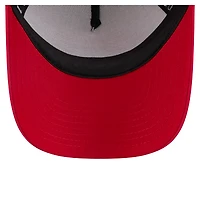 Casquette ajustable New Era blanche/rouge pour tout-petits, modèle A-Frame 9FORTY des Cincinnati Reds