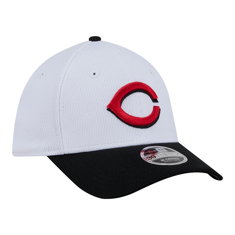 Toddler New Era White Cincinnati Reds Baseball 39THIRTY M-Crown Adjustable Hat