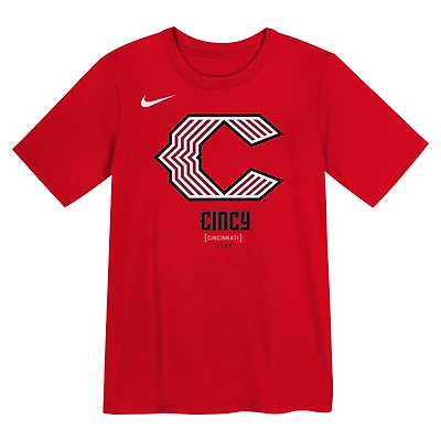 T-shirt Nike rouge pour tout-petit Cincinnati Reds 2026 City Connect Logo