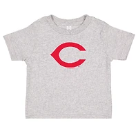 Ensemble de deux t-shirts pour tout-petits, doux comme un raisin, rouge/gris chiné, collection Cooperstown des Cincinnati Reds