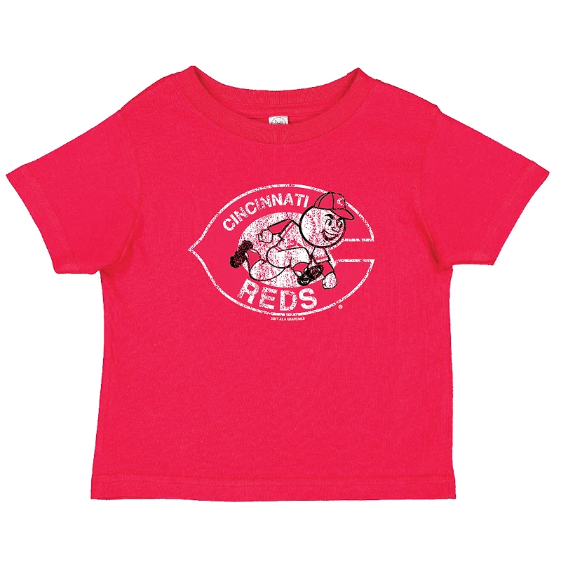Toddler Soft as a Grape Red/Heather Gray Cincinnati Reds Cooperstown Collection Two-Pack T-Shirt Set