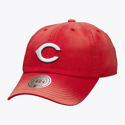 Unisex Mitchell & Ness Red Cincinnati Reds 1904 Soft Wash Adjustable Hat