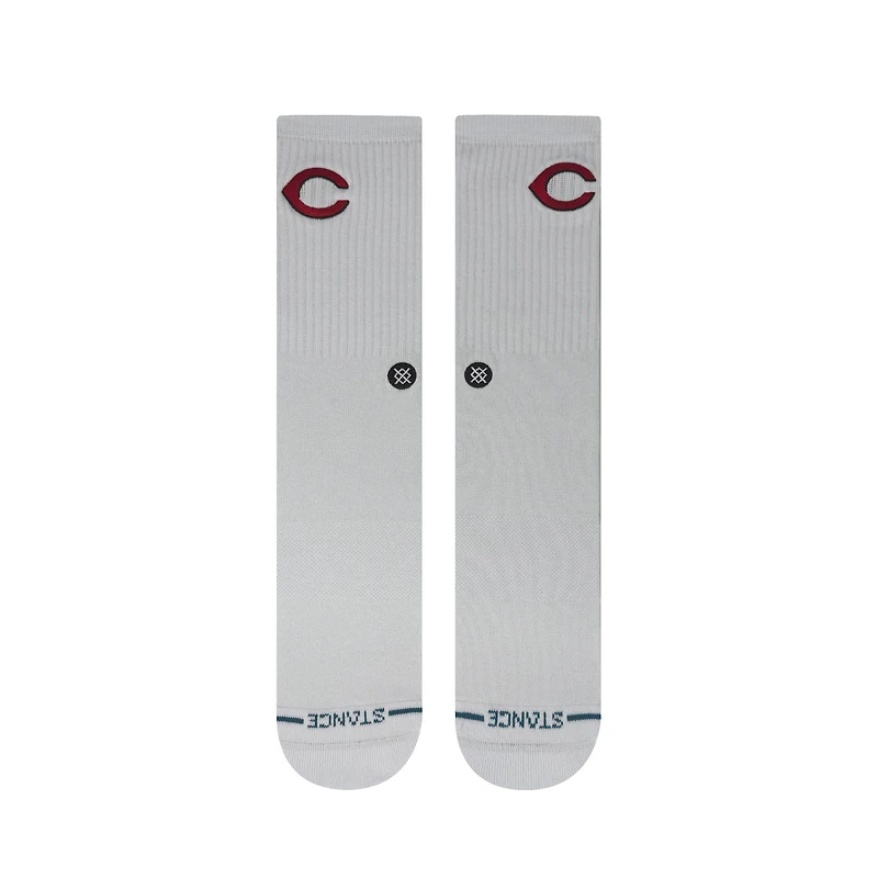 Unisex Stance Cincinnati Reds White Crested Knit Crew Socks
