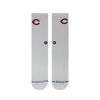 Unisex Stance Cincinnati Reds White Crested Knit Crew Socks