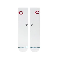 Unisex Stance Cincinnati Reds White Crested Knit Crew Socks
