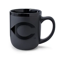 Tasse WinCraft Cincinnati Reds en céramique noire ton sur ton (480 ml)