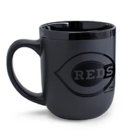 Tasse WinCraft Cincinnati Reds en céramique noire ton sur ton (480 ml)