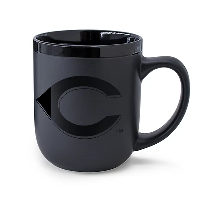 WinCraft Cincinnati Reds 17oz. Black Tonal Ceramic Mug
