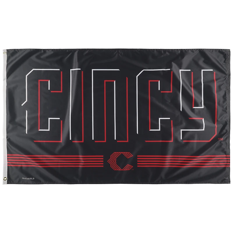 WinCraft Cincinnati Reds 2023 City Connect Drapeau de luxe unilatéral 3 pi x 5 pi