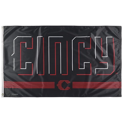 WinCraft Cincinnati Reds 2023 City Connect Drapeau de luxe unilatéral 3 pi x 5 pi