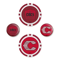 WinCraft  Cincinnati Reds 2026 City Connect 4-Piece Ball Marker Set