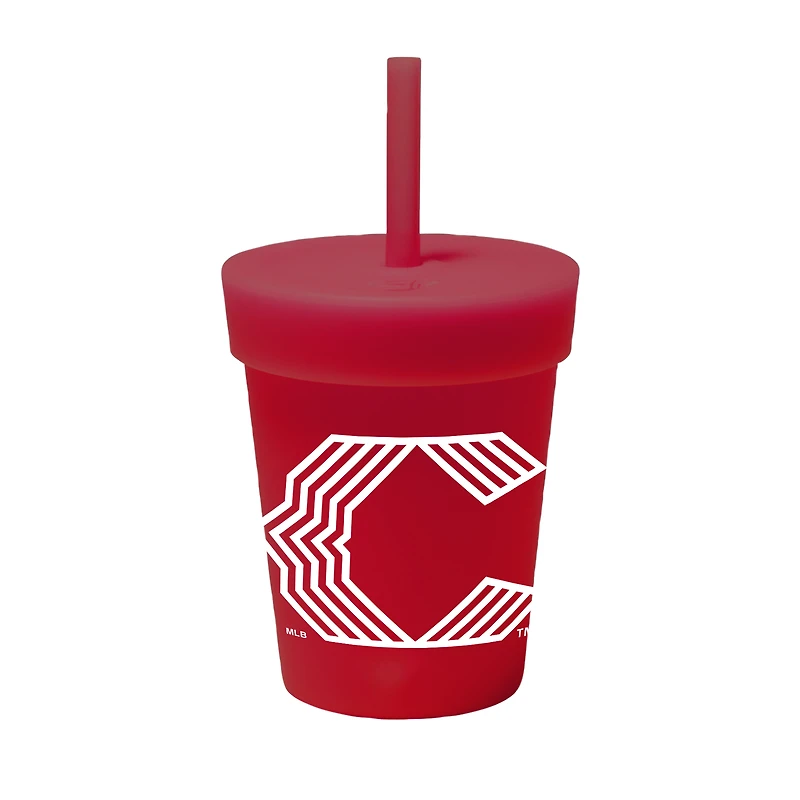 Gobelet isotherme WinCraft Cincinnati Reds 2026 City Connect de 237 ml avec couvercle et paille