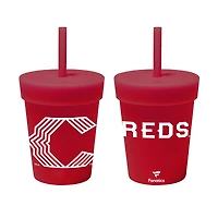 WinCraft  Cincinnati Reds 2026 City Connect 8oz. Silicone Tumbler with Lid & Straw
