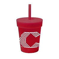 WinCraft  Cincinnati Reds 2026 City Connect 8oz. Silicone Tumbler with Lid & Straw
