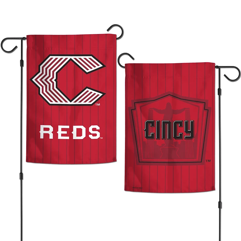 WinCraft  Cincinnati Reds 2026 City Connect Double-Sided 12" x 18" Garden Flag