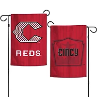 WinCraft  Cincinnati Reds 2026 City Connect Double-Sided 12" x 18" Garden Flag