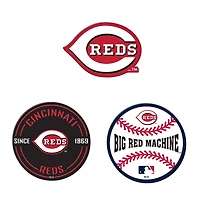 WinCraft  Cincinnati Reds 3-Pack Premium Fridge Magnet Set