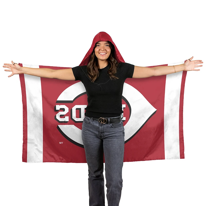 WinCraft Cincinnati Reds 3' x 5' Hoodie Flag