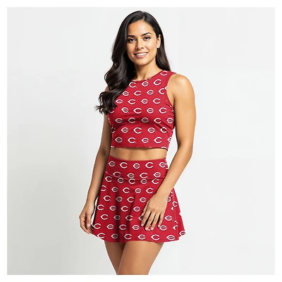 Ensemble débardeur et jupe-short en tricot Concepts Sport Red Cincinnati Reds pour femmes