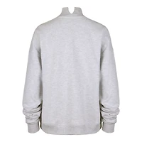 Sweat-shirt à col montant Subtle Muse gris chiné pour femme, modèle '47 des Reds de Cincinnati