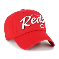 Casquette ajustable Ariana Clean Up rouge '47 pour femme des Cincinnati Reds