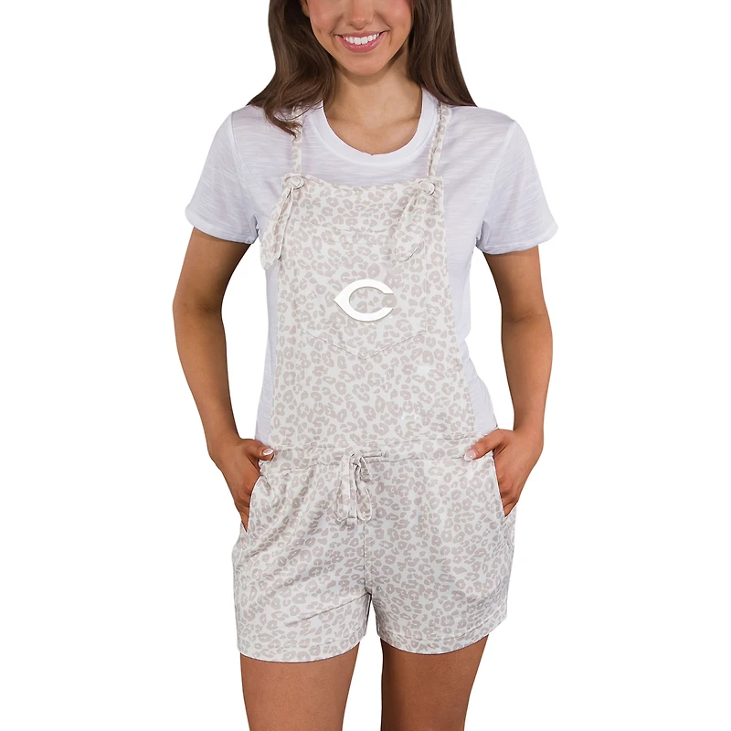 Salopette barboteuse en tricot Concepts Sport crème Cincinnati Reds Montana Hacci pour femmes