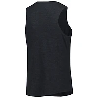 Concepts Sport Heather Red/Heather Black Cincinnati Reds Wordmark Meter Muscle Débardeur et pantalon Ensemble de nuit