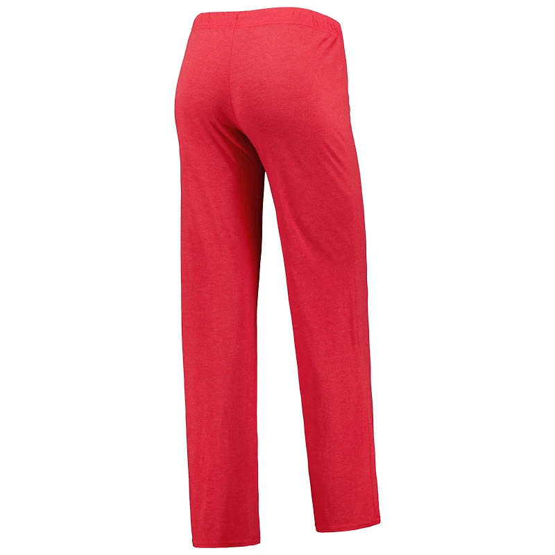 Concepts Sport Heather Red/Heather Black Cincinnati Reds Wordmark Meter Muscle Débardeur et pantalon Ensemble de nuit