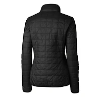 Doudoune isolante entièrement zippée Rainier PrimaLoft Eco pour femme, collection Cooperstown, Cutter & Buck Black Cincinnati Reds