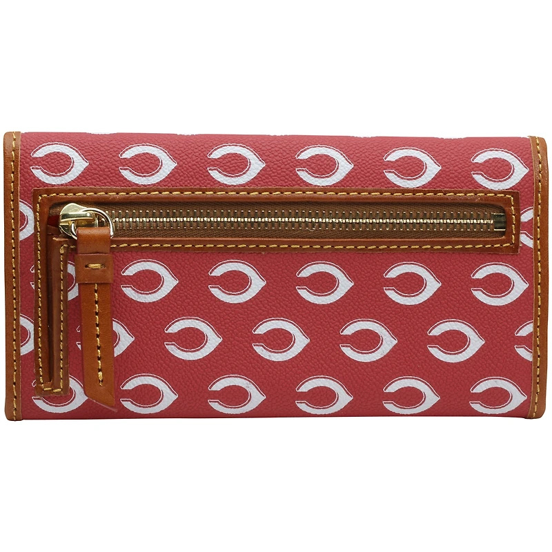 Pochette Continental Dooney & Bourke pour femme, aux couleurs de l'équipe des Reds de Cincinnati