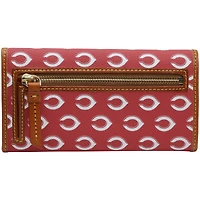Pochette Continental Dooney & Bourke pour femme, aux couleurs de l'équipe des Reds de Cincinnati