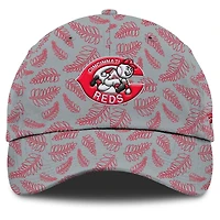 Women's Fanatics  Gray Cincinnati Reds Cooperstown Collection Shift Adjustable Hat