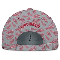 Women's Fanatics  Gray Cincinnati Reds Cooperstown Collection Shift Adjustable Hat
