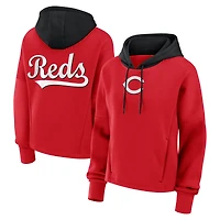 Women's Fanatics Red Cincinnati Reds Oversized Legacy Favorite Spectator Pullover Hoodie