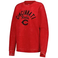 Sweat-shirt confortable en velours côtelé G-III 4Her de Carl Banks pour femme, rouge, des Cincinnati Reds