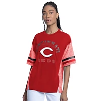 Haut oversize G-III 4Her pour femme par Carl Banks, rouge, des Reds de Cincinnati (hors saison).