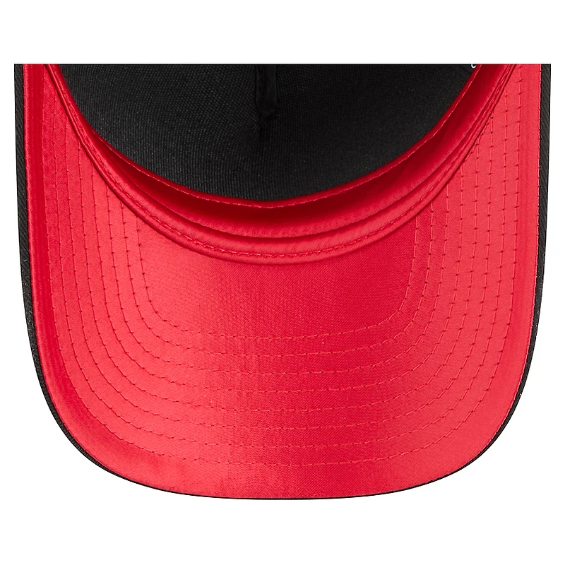 Casquette ajustable New Era noire métallisée 9FORTY des Cincinnati Reds pour femme