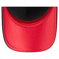 Casquette ajustable New Era noire métallisée 9FORTY des Cincinnati Reds pour femme