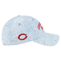 Women's New Era  Light Blue Cincinnati Reds Daisy All Over 9TWENTY Adjustable Hat