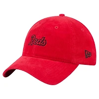 Casquette ajustable en velours côtelé 9TWENTY des Cincinnati Reds de New Era pour femme