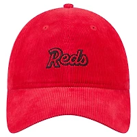 Casquette ajustable en velours côtelé 9TWENTY des Cincinnati Reds de New Era pour femme