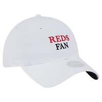 Casquette ajustable New Era blanche pour femme, modèle 9TWENTY
