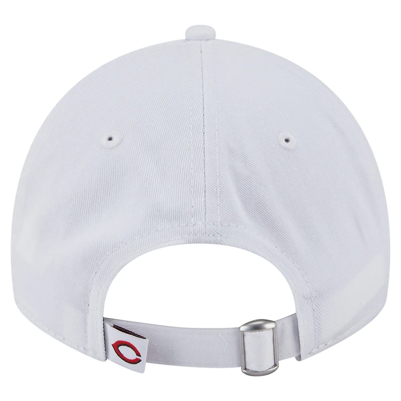 Women's New Era White Cincinnati Reds Team Fan 9TWENTY Adjustable Hat