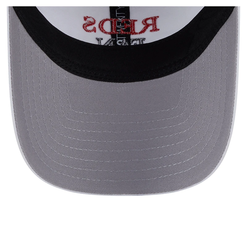 Women's New Era White Cincinnati Reds Team Fan 9TWENTY Adjustable Hat