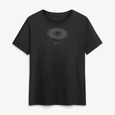 Women's Nike Black Cincinnati Reds on Cotton T-Shirt