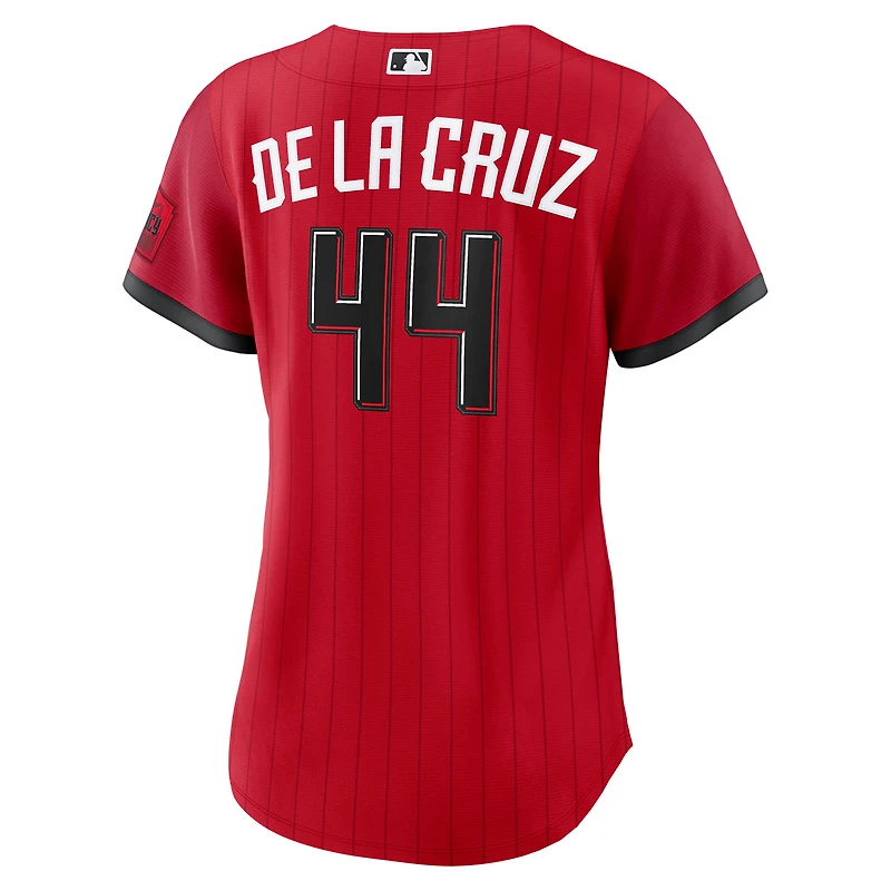 Women's Nike Elly De La Cruz Red Cincinnati Reds 2026 City Connect Stadium Jersey