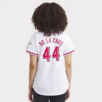 Maillot De joueur Nike Elly La Cruz blanc Cincinnati Reds Home Limited pour femme