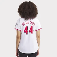 Women's Nike Elly De La Cruz White Cincinnati Reds Home Limited Player Jersey