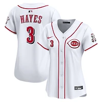 Maillot Nike Ke'Bryan Hayes blanc pour femme, édition limitée, domicile des Reds de Cincinnati